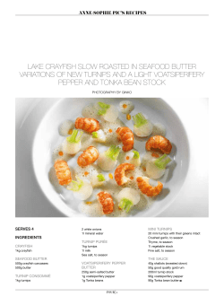 Anne-Sophie Pic`s recipes