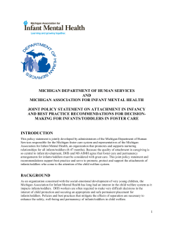 Policy Statement - Michigan Association for Infant Mental Health
