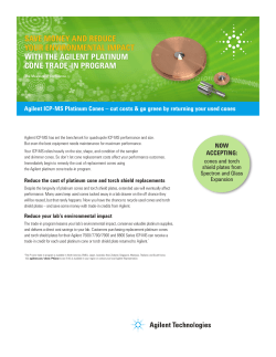 save money and reduce your environmental impact with the agilent