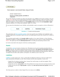 the basic the basic accounting accounting accounting equation