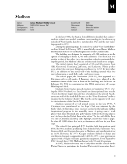 Madison - Seattle Public Schools