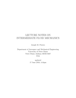 lecture notes on intermediate fluid mechanics