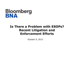 Is There a Problem with ESOPs? - Willamette Management Associates