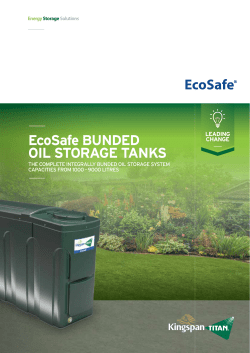 EcoSafe BUNDED OIL STORAGE TANKS