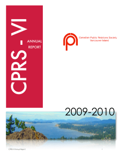 CPRS-VI Annual Report Draft