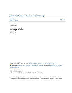Strange Wills - Northwestern University School of Law Scholarly