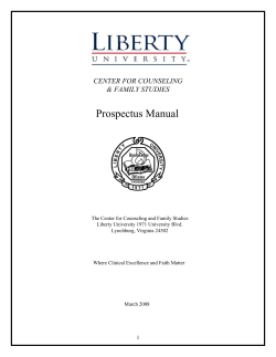 Prospectus Manual - Liberty University