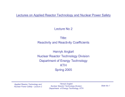 Applied Nuclear ReactorTechnology