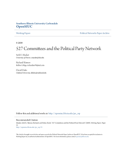 527 Committees and the Political Party Network