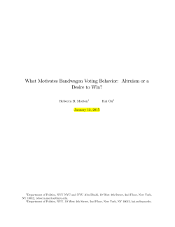 Bandwagon Voting