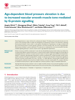 Age-dependent blood pressure elevation is due to increased
