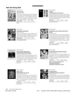 Houghton Mifflin Children`s Book Group Backlist Catalog