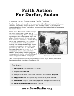 Faith Action For Darfur, Sudan - Ecumenical Ministries of Oregon