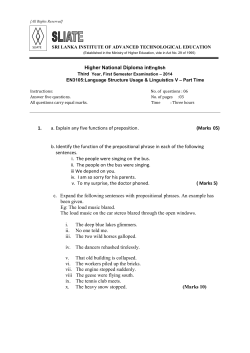 Higher National Diploma inEnglish 1. a. Explain any five functions of