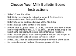 Choose Your Milk Bulletin Board Instructions