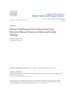 Factors That Impact the Achievement Gap Between African