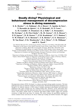 Deadly diving? - University of California, Santa Cruz