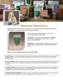 Charmane`s bread dip