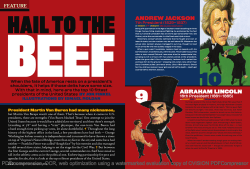 HAIL to tHE andrew Jackson aBraham lincoln PDF compression