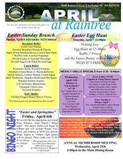 April 2012 Newsletter