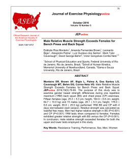 Journal of Exercise Physiologyonline