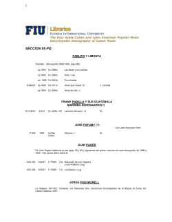 Secci&oacute;n P - Q - The Diaz-Ayala Cuban and Latin American Popular