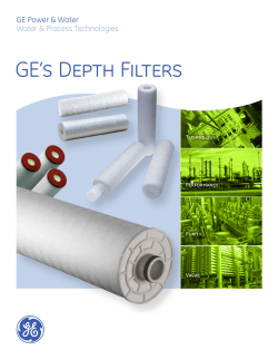 GE`s Depth Filters