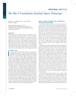 The B612 Foundation Sentinel Space Telescope