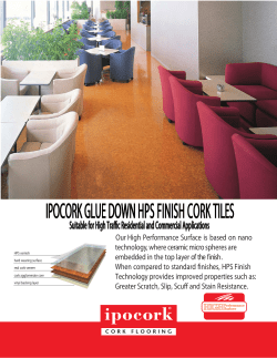 IPOCORK GLUE DOWN HPS FINISH CORK TILES