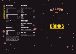 Drinks Menu