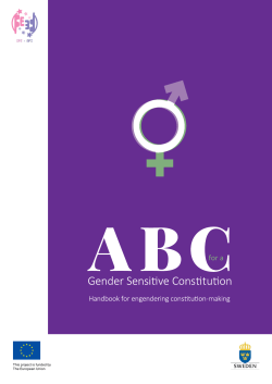 ABC for a Gender Sensitive Constitution - IFE-EFI