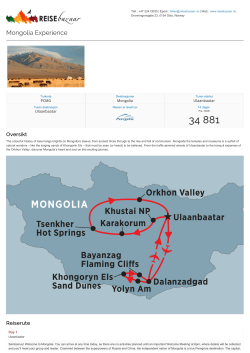 Mongolia Experience
