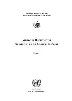 The Legislative History of the Convention on the Rights of