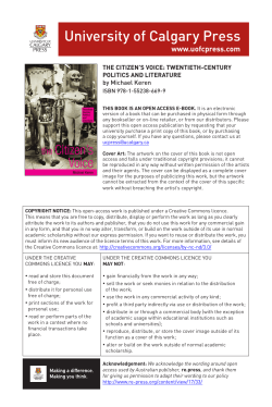 University of Calgary Press