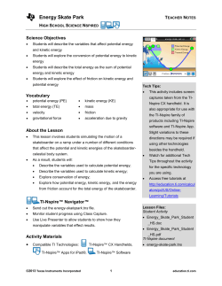Teacher Notes PDF - TI Education