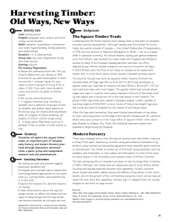 Harvesting Timber: Old Ways, New Ways