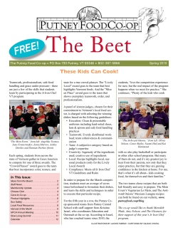 These Kids Can Cook! - Putney Food Co-op