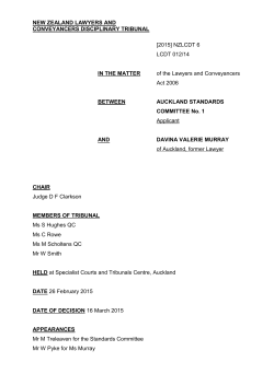 NEW ZEALAND LAWYERS AND