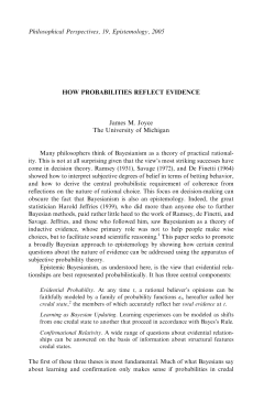 How Probabilities Reflect Evidence