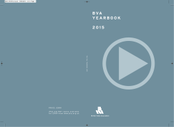 BVA Yearbook 2015 - British Association for Screen Entertainment