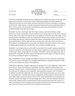Case Study Standard Oil Co Trust