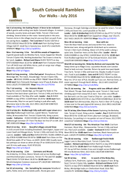 October 2016 - South Cotswold Ramblers