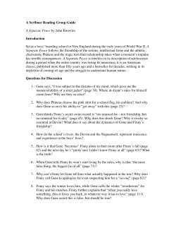 A Scribner Reading Group Guide A Separate Peace by John