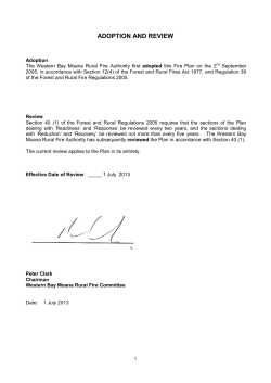 rural fire plan - Western Bay of Plenty District Council