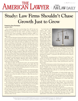 Study: Law Firms Shouldn`t Chase Growth Just to Grow