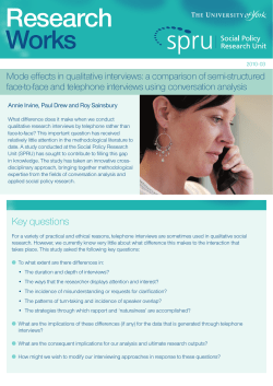 Mode effects in qualitative interviews