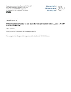 Supplement - Atmos. Meas. Tech