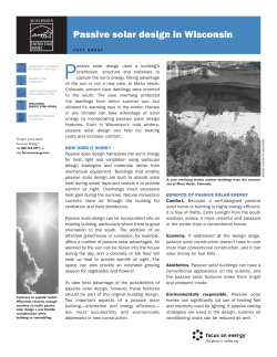 Passive solar design in Wisconsin
