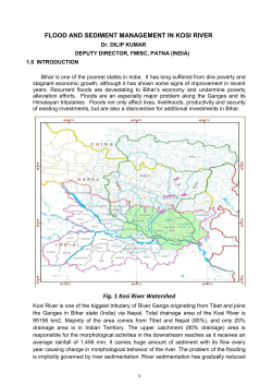 FLOOD AND SEDIMENT MANAGEMENT IN KOSI RIVER Fig