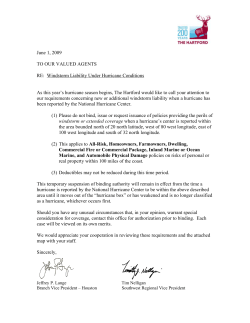 2009 Hurricane Notification